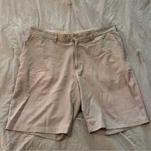 Adidas Hybrid Material Golf Shorts Gray‎ Monochrome Zigzag Pattern Size 36